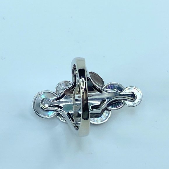 JR8226  Bulgari Cicladi spinning Cluster Disc 18K White Cocktail Ring 13g - Picture 9 of 11